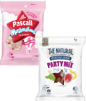Pascall-Marshmallows-280g-or-The-Natural-Confectionery-Co-Lollies-130g-230g on sale