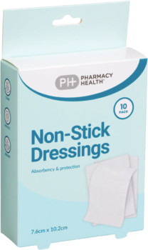 Pharmacy-Health-Non-Stick-Dressings-10-Pack on sale
