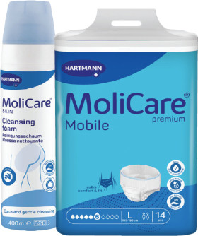 MoliCare-Skin-Cleansing-Foam-and-Premium-Mobile on sale