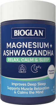 Bioglan-Magnesium-Ashwagandha-60-Tablets on sale