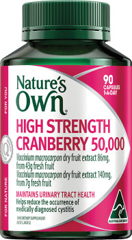 Natures-Own-High-Strength-Cranberry-50000-90-Capsules on sale