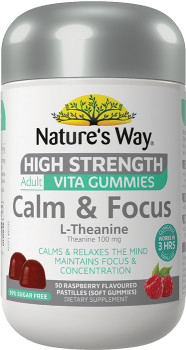 Natures-Way-High-Strength-Adult-Vita-Gummies-Calm-Focus-L-Theanine-50-Pastilles on sale