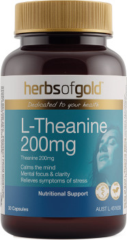 Herbs-Of-Gold-L-Theanine-200mg-30-Capsules on sale