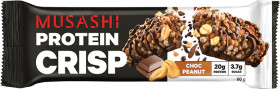 Musashi-Protein-Crisp-Choc-Peanut-Bar-60g on sale