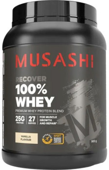 Musashi-100-Whey-Vanilla-Flavour-900g on sale