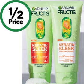 Garnier+Fructis+Keratin+Sleek+Shampoo+or+Conditioner+200ml