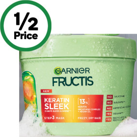 Garnier-Fructis-Keratin-Sleek-Mask-370ml on sale