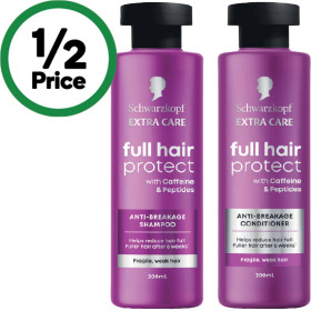 Schwarzkopf+Extra+Care+Full+Hair+Protect+Anti-Breakage+Shampoo+or+Conditioner+200ml