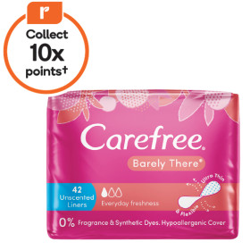 Carefree+Barely+There+Unscented+Liners+Pk+42