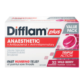 Difflam+Plus+Triple+Action+Lozenges+Pk+32%7E