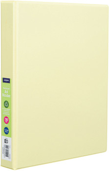 JBurrows-PP-Binder-A4-4-D-Ring-25mm-Lemon on sale