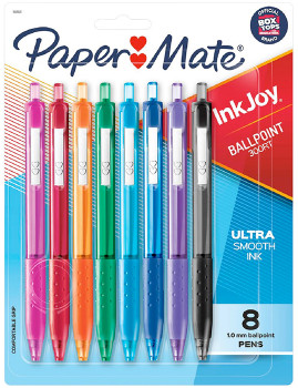 Paper-Mate-InkJoy-300RT-Ballpoint-Pens-Assorted-8-Pack on sale