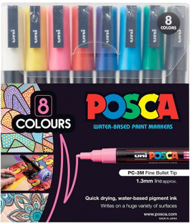 POSCA-PC3M-Paint-Markers-Assorted-8-Pack on sale