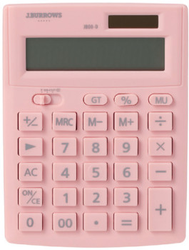 JBurrows-12-Digit-Desktop-Calculator-Pink on sale
