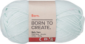 Born-8-Ply-Yarn-100g-Pale-Blue on sale