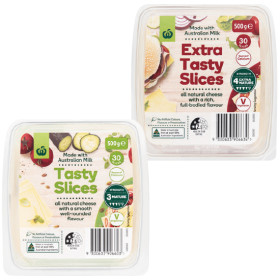 Woolworths+Cheese+Slice+Varieties+500g+%26ndash%3B+From+the+Fridge