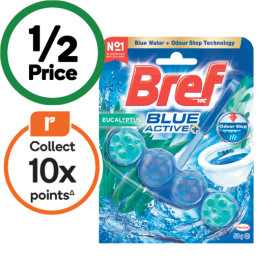 Bref+Blue+Active%2C+Power+Active+or+Deluxe+Toilet+Rim+Block+50g