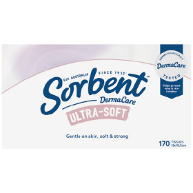 Sorbent+Facial+Tissues+Ultra+Soft+Pk+170
