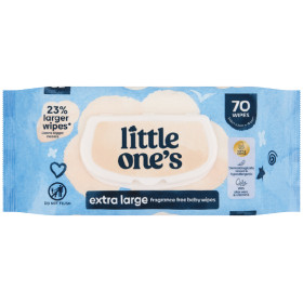 NEW+Little+One%26%23039%3Bs+Extra+Large+Fragrance+Free+Baby+Wipes+Pk+70