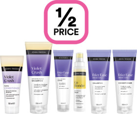 12-Price-on-John-Frieda-Haircare-Range on sale