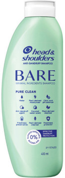 Head-Shoulders-BARE-Pure-Clean-Minimal-Ingredients-Anti-Dandruff-Shampoo-400mL on sale
