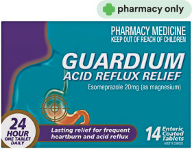 Guardium-Acid-Reflux-Relief-Esomeprazole-20mg-14-Tablets on sale
