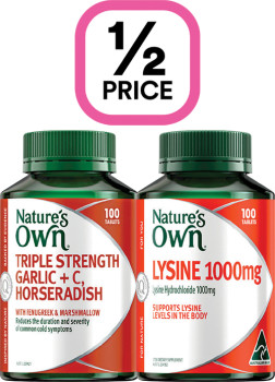 12-Price-off-RRP-on-Selected-Natures-Own-Products on sale