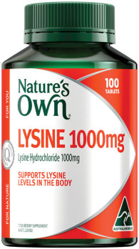 Natures-Own-Lysine-1000mg-100-Tablets on sale