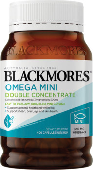 Blackmores-Omega-Mini-Double-Concentrate-400-Capsules on sale