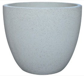Northcote-Pottery-Precinct-Lite-45cm-Terrazzolook-Egg-Pot-in-White on sale