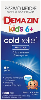 Demazin+Kids+6+%2B+Cold+Relief+Peach+%26amp%3B+Vanilla+Flavour+200mL