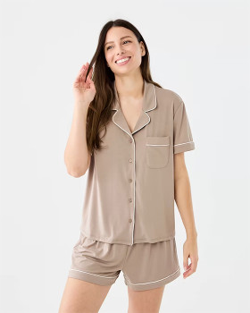 Short+Sleeve+Top+and+Shorts+Comfort+Pyjama+Set