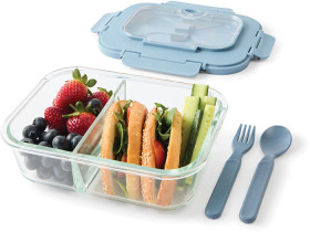 Glass-Bento-Lunch-Box-with-Cutlery-Blue on sale