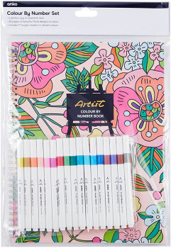 Colour-by-Number-Set-Flowers on sale