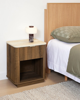 Claire-Bedside-Table-Walnut on sale