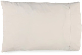 250-Thread-Count-Cotton-Rich-Standard-Pillowcase-Oatmeal on sale