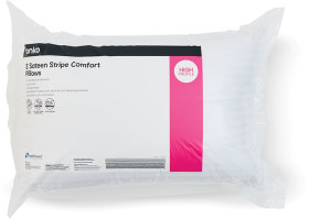 2-Pack-Sateen-Stripe-Comfort-Pillows-High-Profile-White on sale