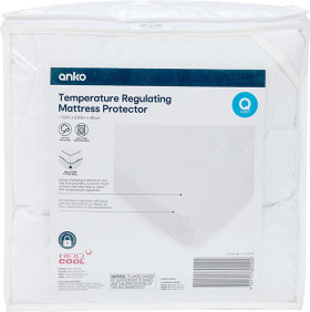 Temperature-Regulating-Mattress-Protector-Queen-Bed-White on sale