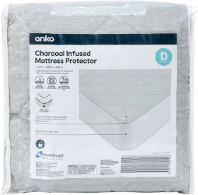 Charcoal-Infused-Mattress-Protector-Double-Bed-Grey on sale
