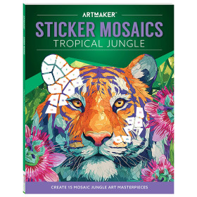 Art+Maker+Sticker+Mosaics+Tropical+Jungle+-+Book