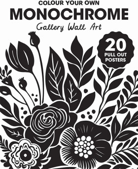 Colour-Your-Own-Monochrome-Gallery-Wall-Art-Book on sale