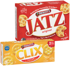 Arnott%26rsquo%3Bs+Jatz+225g+or+Clix+250g+Selected+Varieties