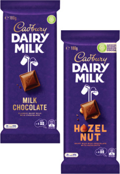 Cadbury-Dairy-Milk-Block-Chocolate-160g-190g on sale