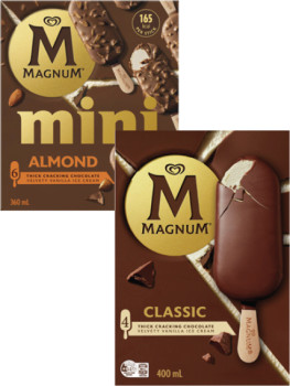 Streets-Magnum-Sticks-4-Pack-6-Pack-360mL-400mL on sale