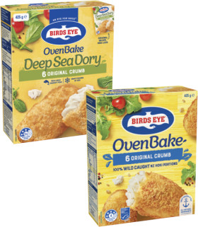 Birds-Eye-Oven-Bake-Fish-Fillets-425g on sale