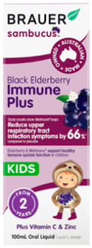 Brauer+Sambucus+Immune+Plus+For+Kids+Oral+Liquid+100mL