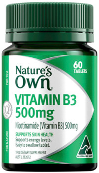 Natures-Own-Vitamin-B3-500mg-60-Tablets on sale