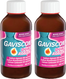 Gaviscon+Dual+Action+Mixed+Berry+500mL