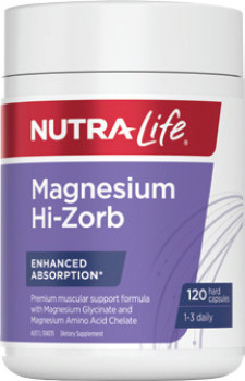 Nutra-Life-Magnesium-Hi-Zorb-120-Capsules on sale