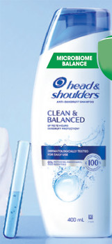 NEW-Head-Shoulders-Clean-Balanced-Shampoo-400mL on sale